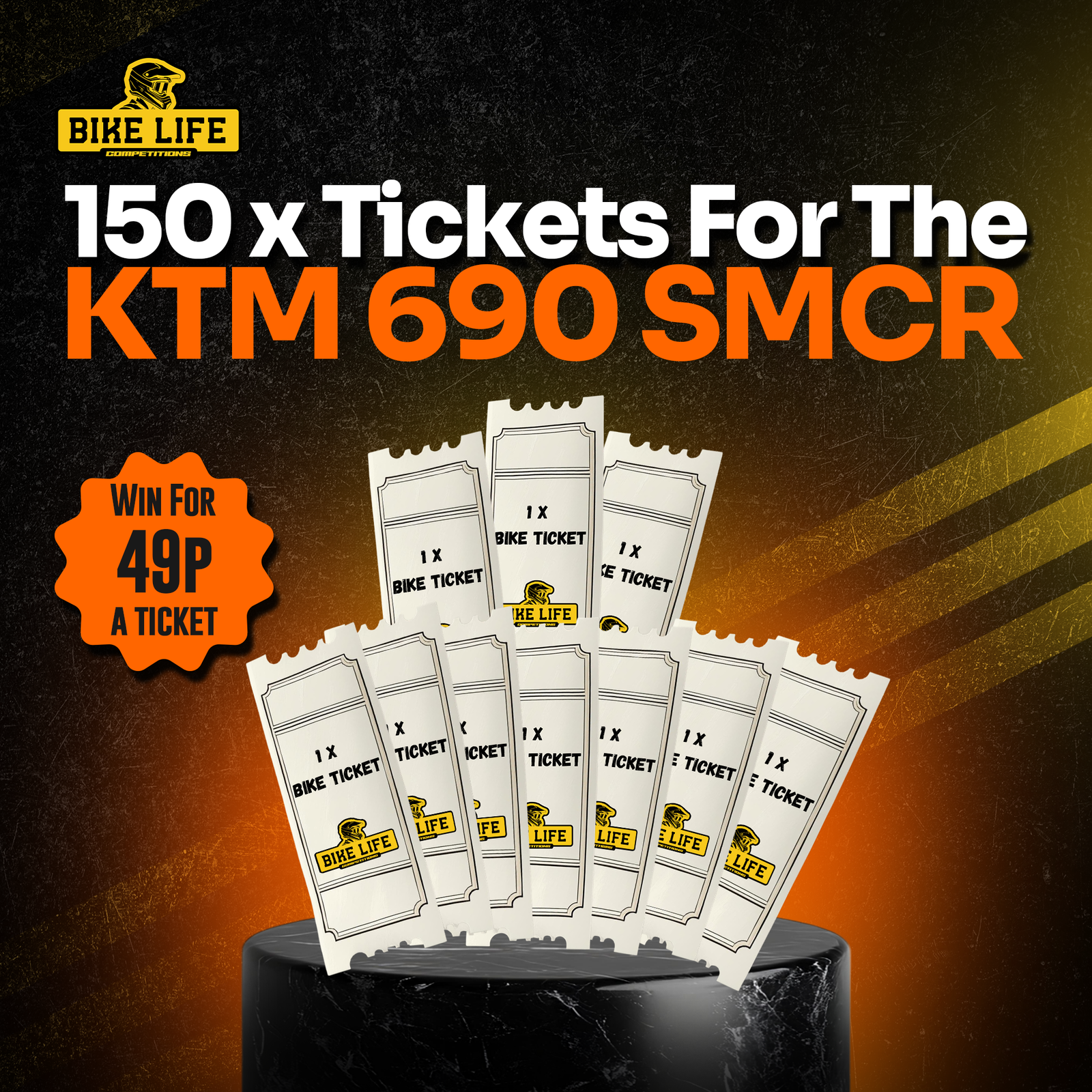 150 Tickets for the KTM SuperMoto – 49p